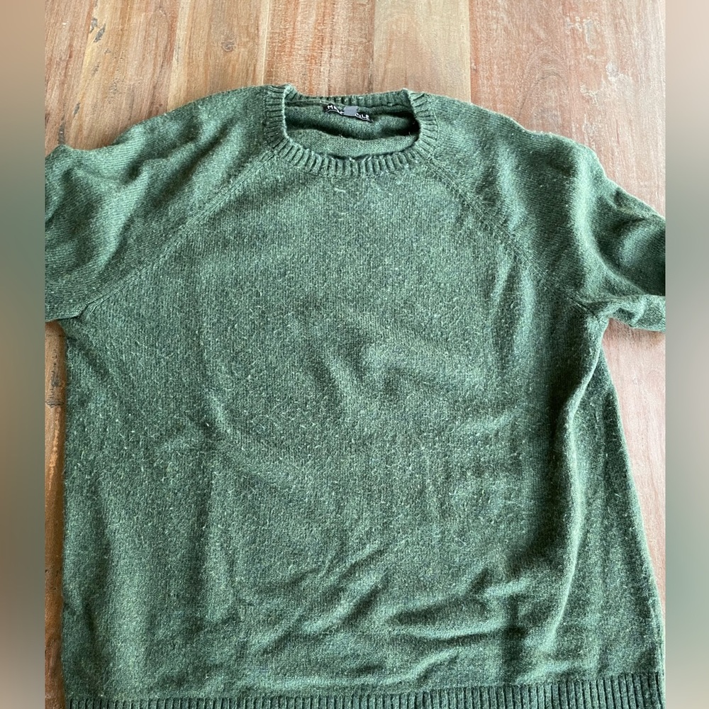JCrew Mercantile lightweight wool sweater green medium